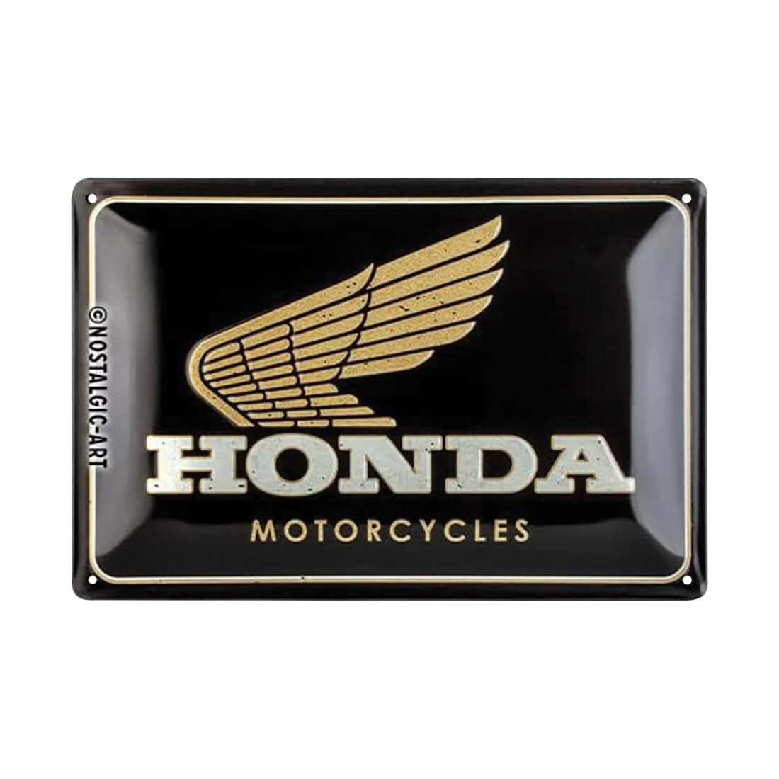 Nostalgic-Art Tin Sign 20x30cm Honda MC Motorcycles Gold, , scaau_hi-res