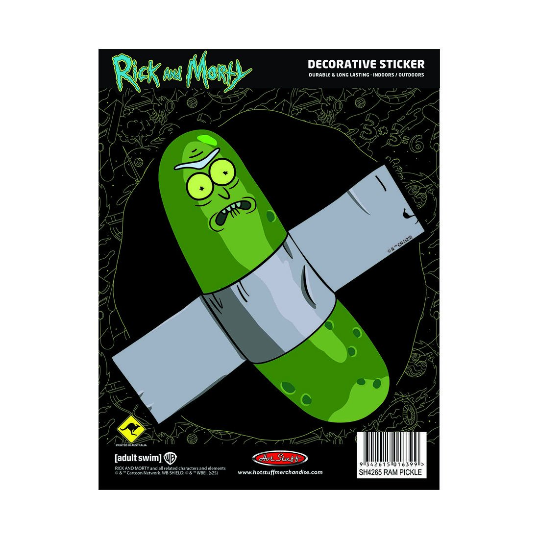 Sticker Rick and Morty Pickle, , scaau_hi-res