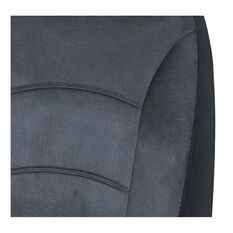 SCA Suede Velour Seat Covers Charcoal Adjustable Headrests Airbag Compatible 30ASAB, , scaau_hi-res