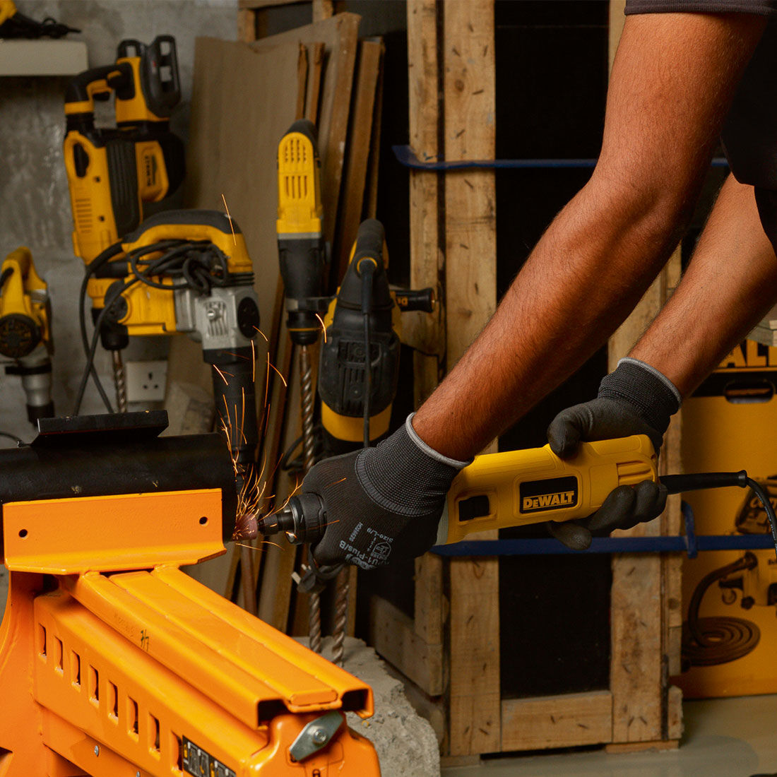 DeWALT 6mm Die Grinder 450W, , scaau_hi-res