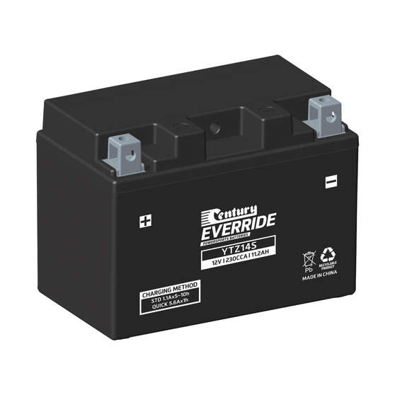 Century EverRide Powersports Battery YTZ14S, , scaau_hi-res