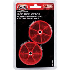 SCA Reflector - Red, 60mm, Round, 2 Pack, , scaau_hi-res