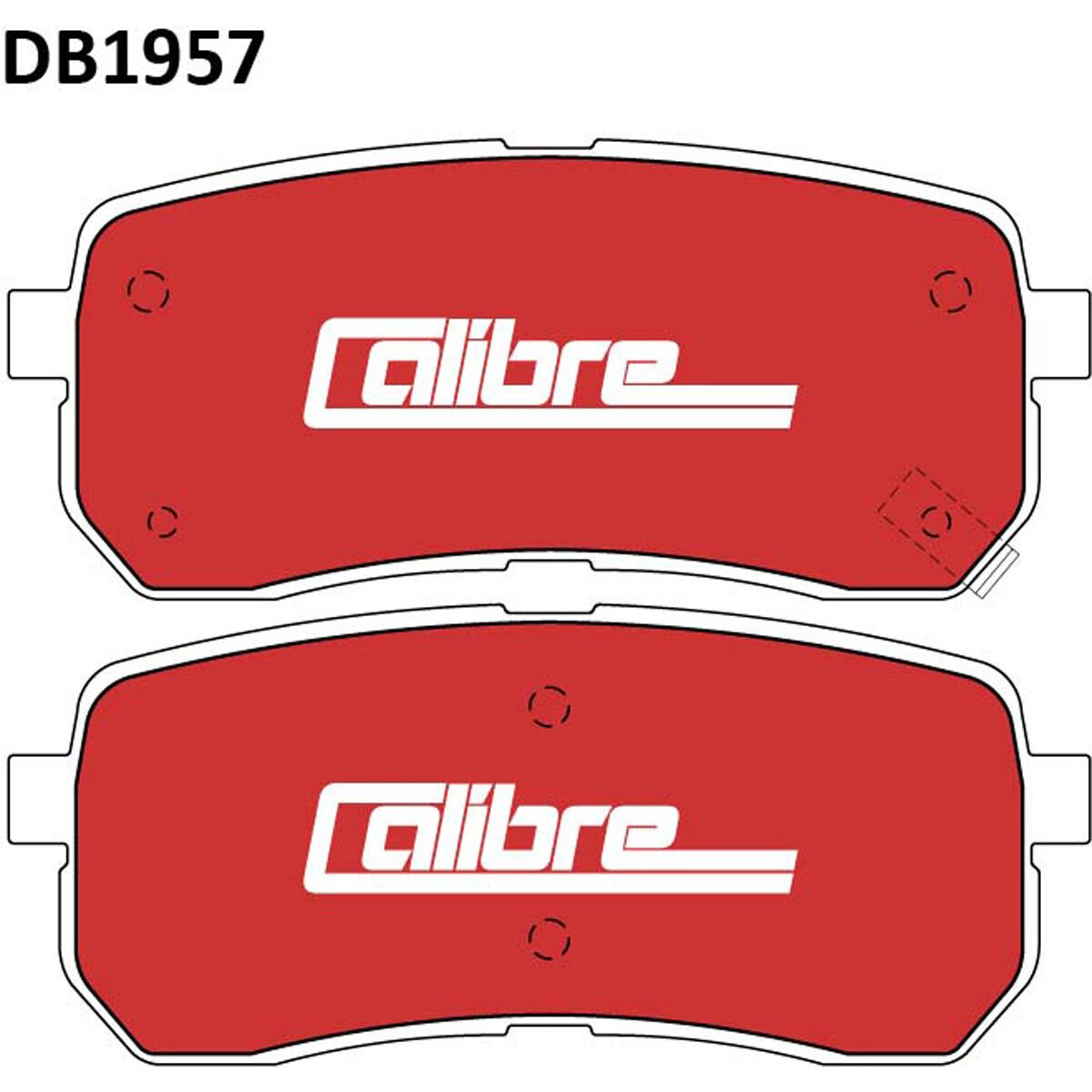 Calibre Disc Brake Pads DB1957CAL, , scaau_hi-res