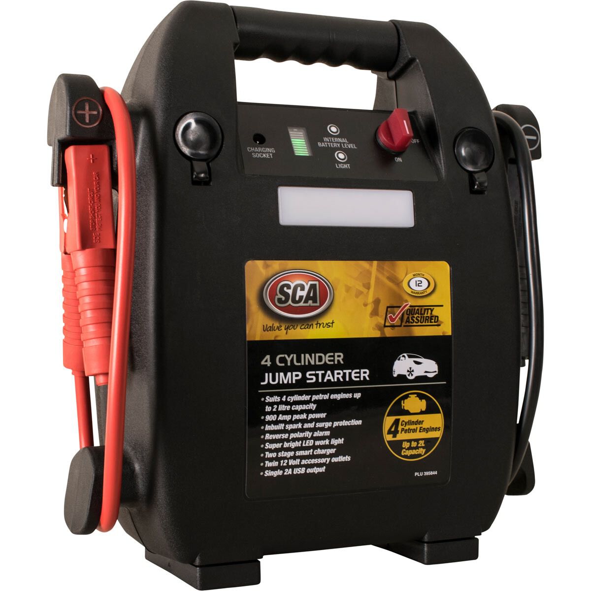 SCA 12V Jump Starter 4 Cylinder, 900 Amp 9327303125751 eBay