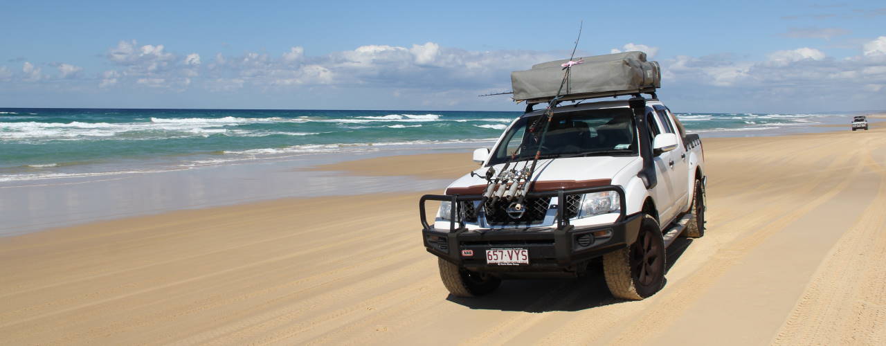 Ute on the Beach