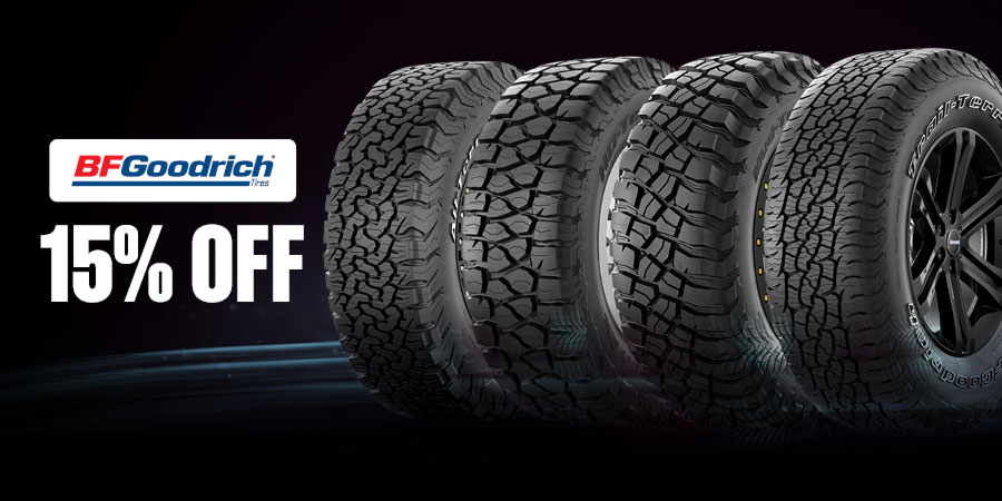 15% off bf goodrich tyres