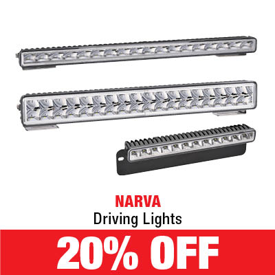 20% off Narva Driving Lights