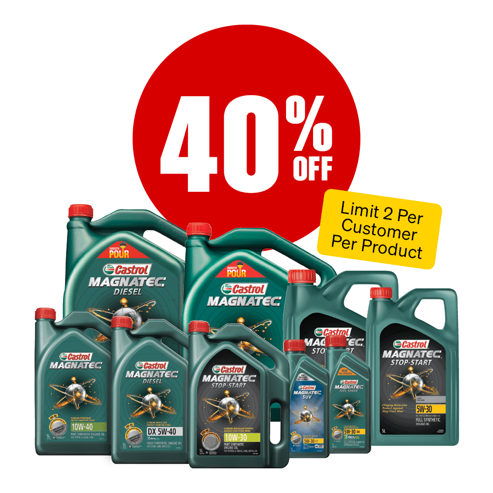 40% Off Castrol Magnatec Oil