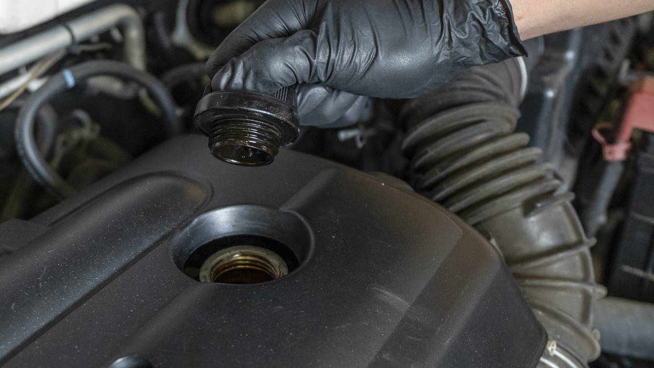 Topping Up Engine Oil