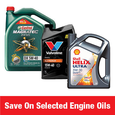 Save on Selected Engine Oils