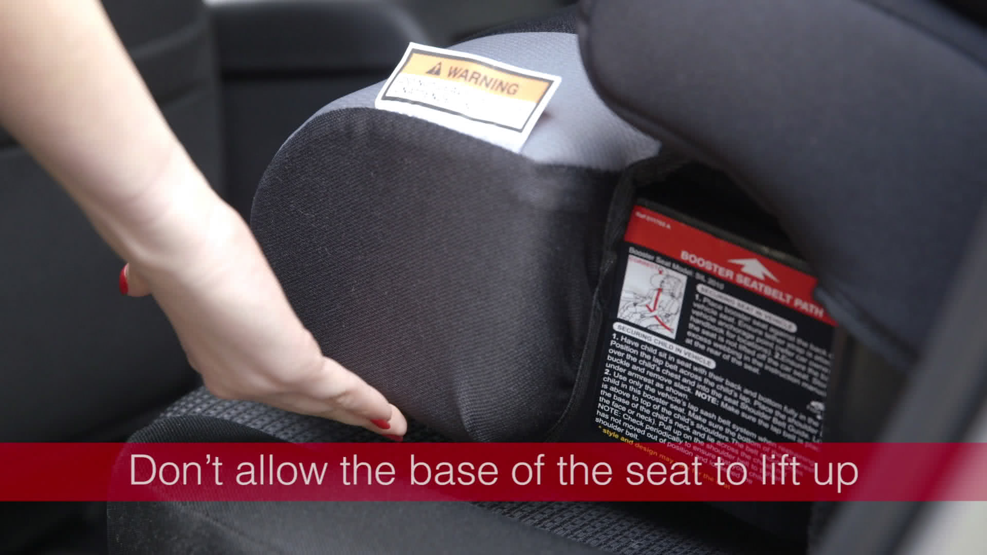 Fitting a Child Booster Seat