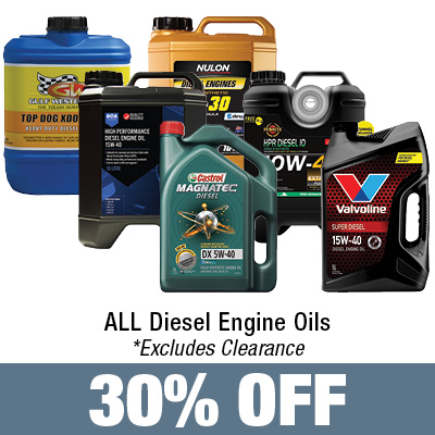 30% Off All Diesel Engine Oils, excludes clearance