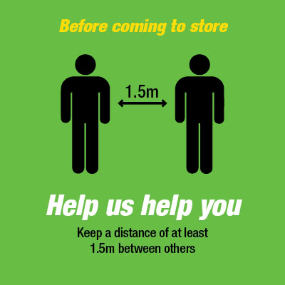 Keep 1.5m distance from others