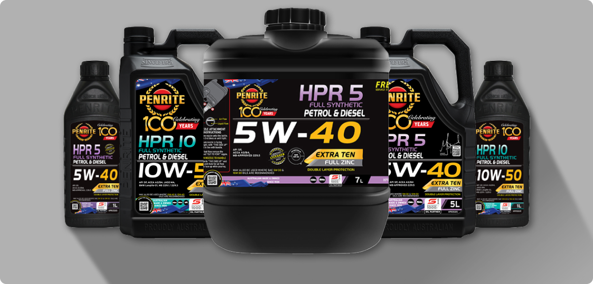 Penrite HPR engine oil range for towing, 4WD and performance use