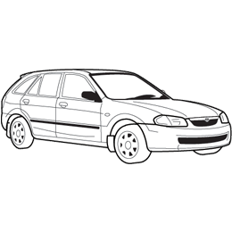 Exhaust Rear Box Mazda 323 1.3 Petrol Hatchback 10/1998 to 02/2001