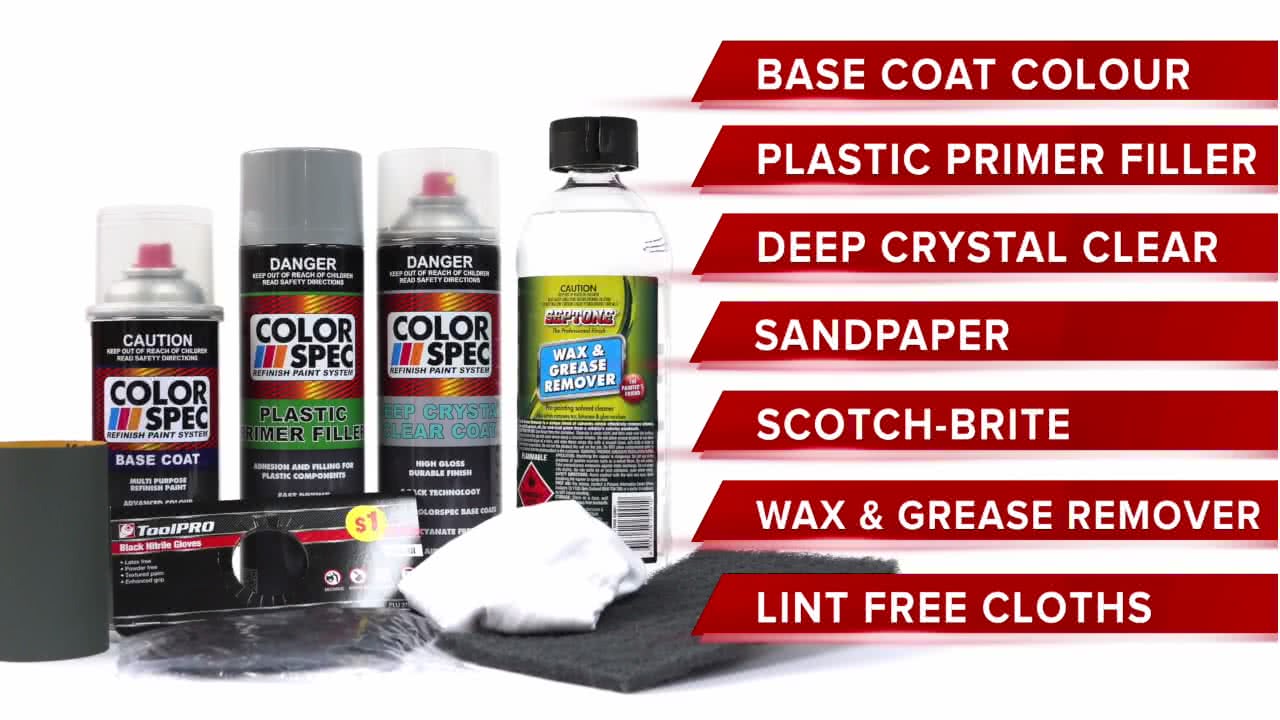 How to Paint Plastic Car Parts