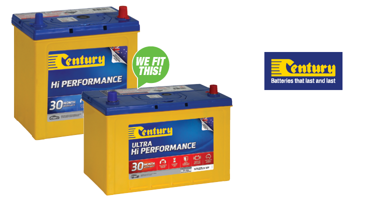 25% Off Century Automotive & 4WD Batteries