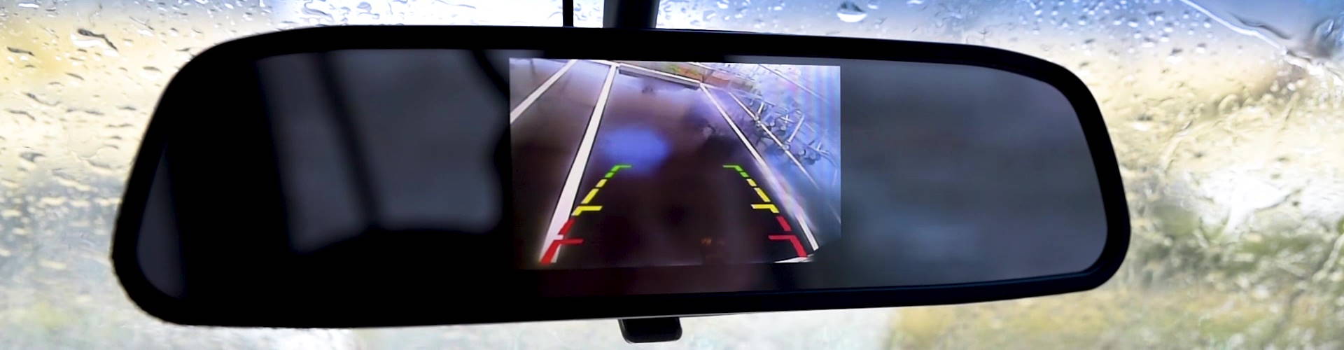 Mounted reversing camera display