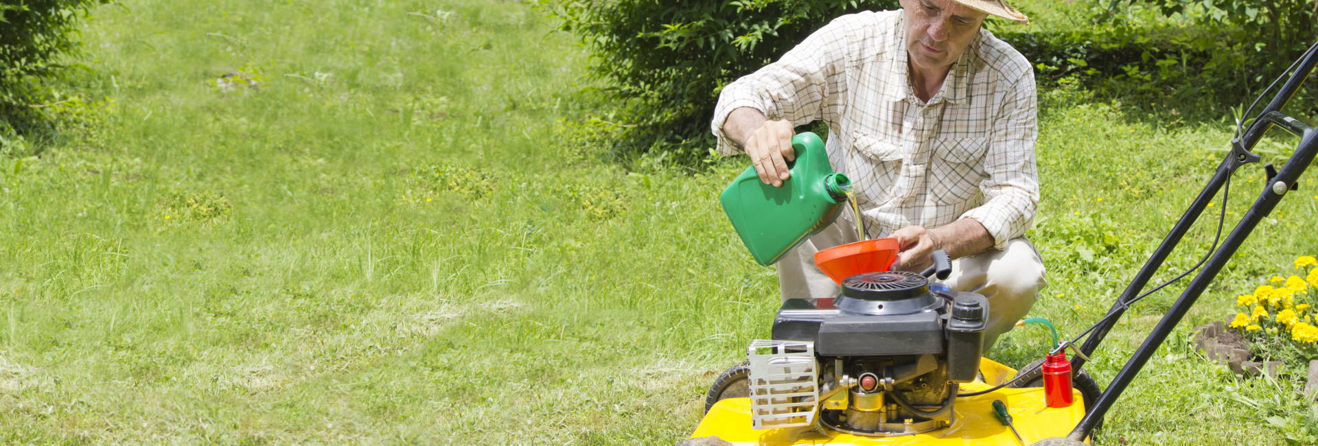 Servicing a Mower