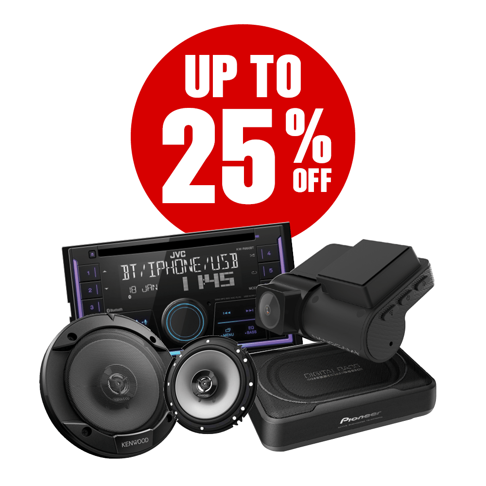 Up to 25% selected Car Tech