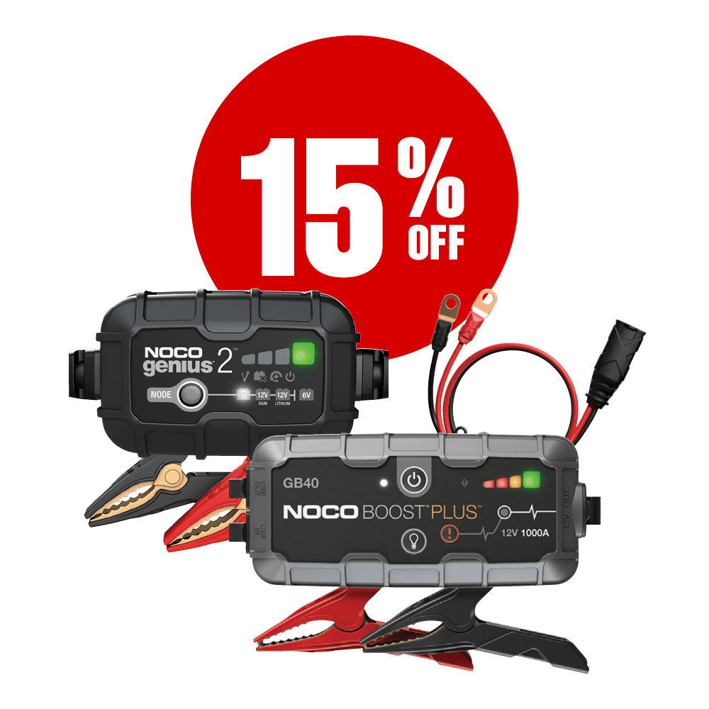 15% Noco Battery Chargers Jump Starters
