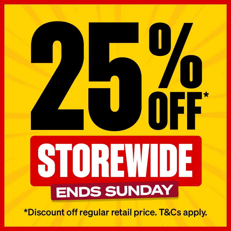 25% Off* Storewide